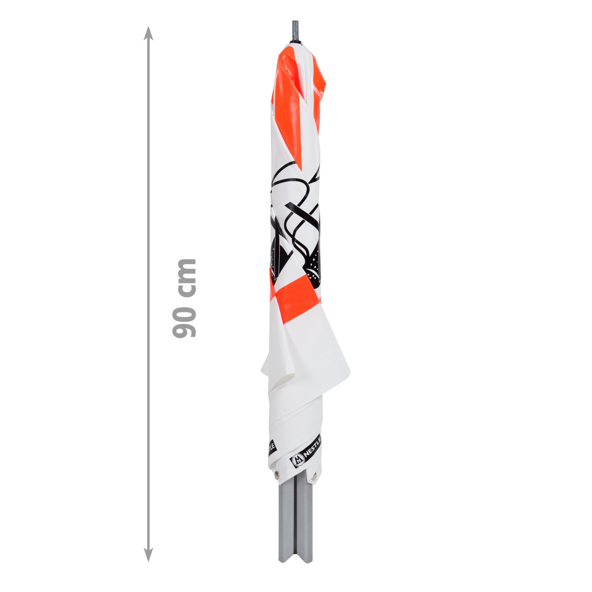 NESTLE Warnpyramide 70 cm, Achtung (VZ101), weiß, mit Feder NESTLE Warnpyramide 70 cm, Achtung (VZ101), weiß, mit Feder